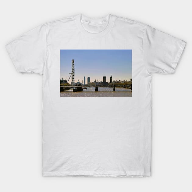 London Eye Houses of Parliament England T-Shirt by AndyEvansPhotos